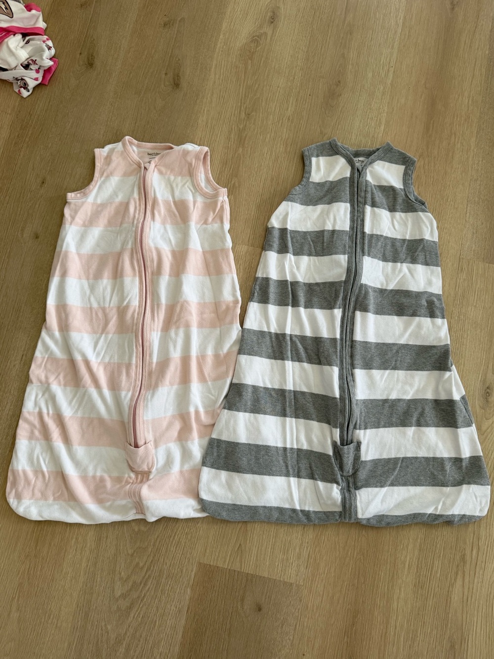 Burt's Bees BABY 100% Organic Cotton Striped Sleeveless Sleep Sacks